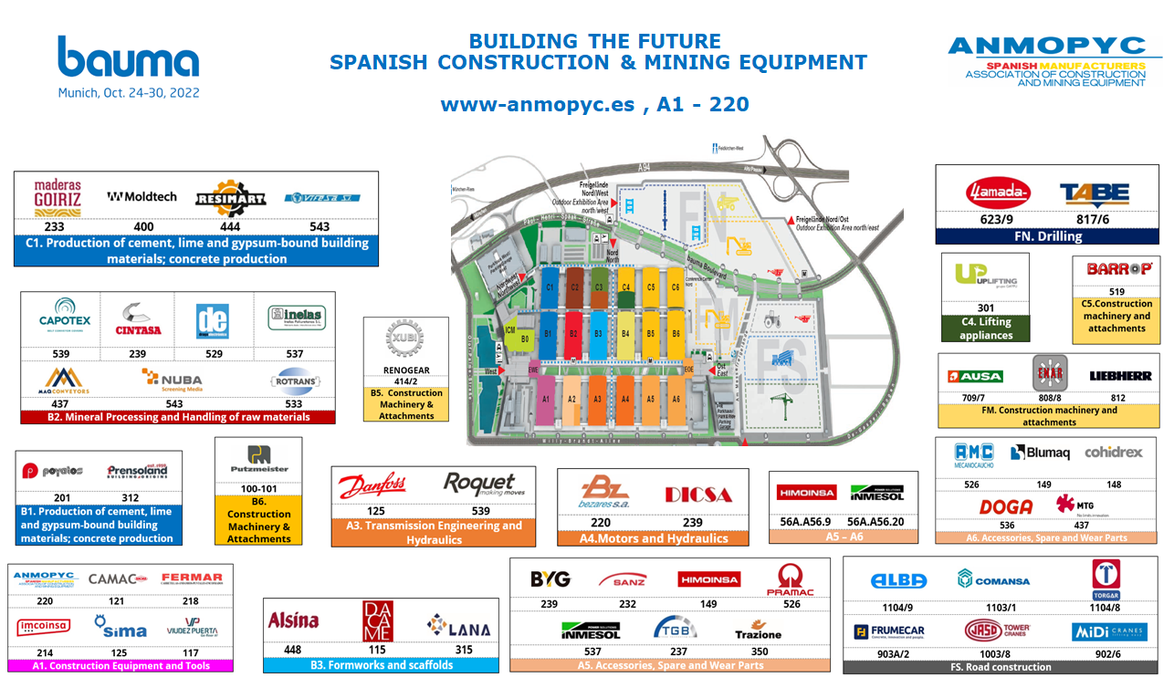 El cluster ANMOPYC os espera en bauma 2022